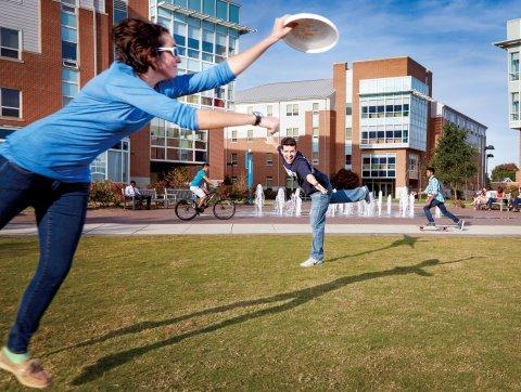 Frisbee on the Quad